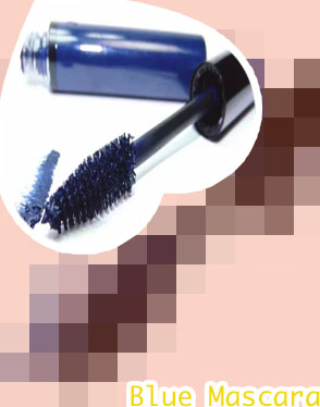 Dark blue mascara
