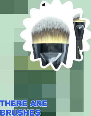 Kabuki brush for liquid foundation