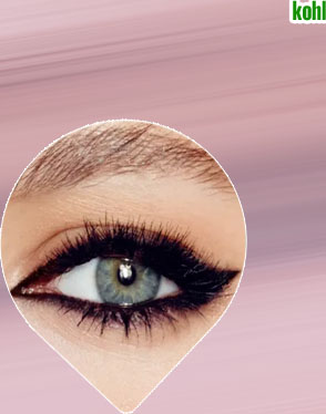 Kohl eye makeup